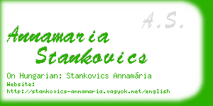 annamaria stankovics business card