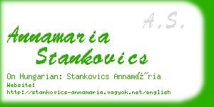 annamaria stankovics business card